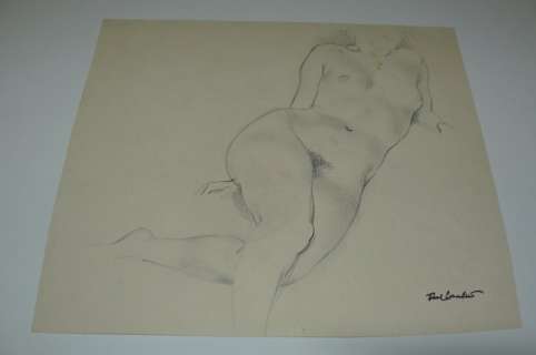Cuvelier, Paul | Dessin original  - Une femme nue | Catawiki