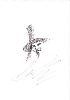 David Lloyd | V For Vendetta Signed Ink Sketch | Anthony’s Comic Book Art