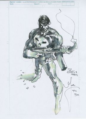 Mark Texeira | MARK TEXEIRA 1990 PUNISHER ARTWORK | Tri-State Original Art