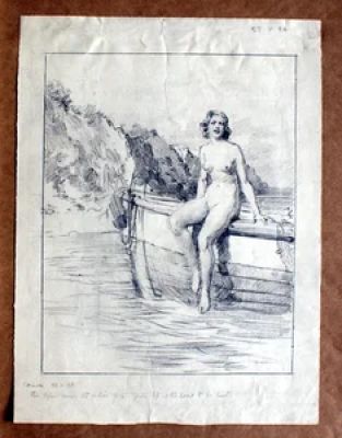 Fortunino Matania | ’Mermaid’ | Illustration Art Gallery