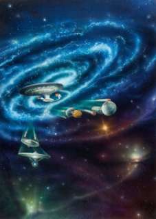 Keith Birdsong Star Trek Chronology Paperback Cover Original Art (Pocket Books, 1993). Subtitled "The - | Heritage