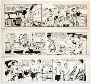 Al McWilliams Davy Jones Daily Comic Strip Original Art Group of 7 (United Feature Syndicate, 1962). A - | Heritage