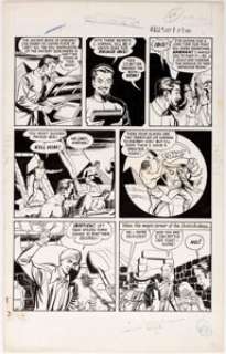 Walter Palais Whiz Comics #129 Page 40 Original Art (Fawcett, 1951). Karnak finds the book of sorcery as Ibis - | Heritage