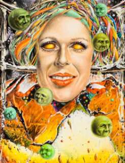 Clyde Caldwell Throw Your Mind To The Moon Trolls Painting Original Art (1972). A wonderfully trippy piece with -