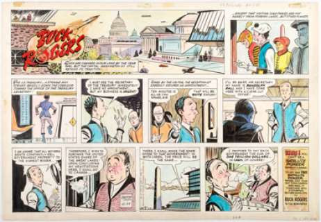 George Tuska Buck Rogers Sunday Comic Strip Original Art dated 12-24-61 (National News Syndicate, 1961). It is - | Heritage