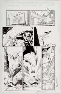 Ron Lim and Mark McKenna Captain Marvel #4 Page 20 Original Art (Marvel, 2000). Moondragon and Drax the -