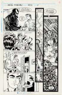 Erik Larsen and Mike Machlan Amazing Spider-Man #333 Page 4 Original Art (Marvel, 1990). A fun page featuring - | Heritage