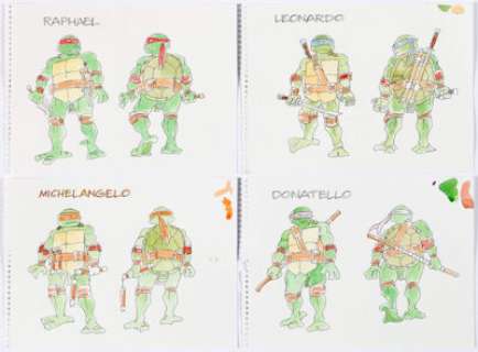 Stan Sakai Namazu: Usagi Yojimbo/Teenage Mutant Ninja Turtles Crossover Preliminary Original Artwork Group of 4 - | Heritage