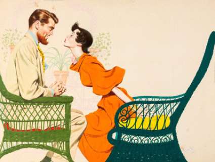 Frederick Varaday Redbook November-1951 Illustration Painting Original Art (McCall Corporation, 1951).... | Heritage