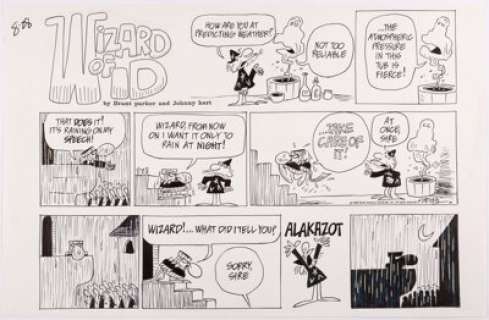Brant Parker Wizard of Id Sunday Comic Strip Original Art dated 8-28-88 (North American Syndicate, 1988).... | Heritage