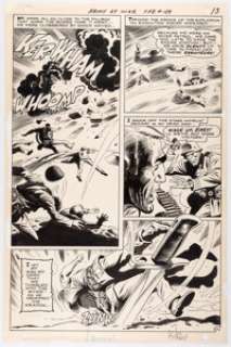Joe Kubert Our Army At War #189 Story Page 12 Sgt. Rock Original Art (DC, 1978).... | Heritage