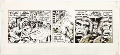 Rick Hoberg and Dave Stevens Star Wars Daily Comic Strip Original Art dated 7-25-80 (Los Angeles Times Syndicate, ... | Heritage