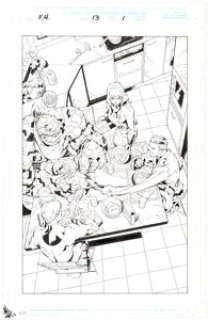 Salvador Larroca and Art Thibert Fantastic Four V3#13 Splash Page 1 Original Art (Marvel, 1999).... | Heritage