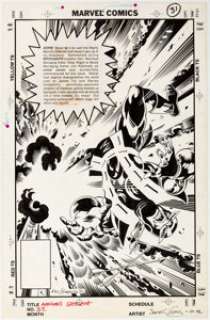 James Fry and Randy Emberlin Avengers Spotlight #31 Splash Page 23 Original Art (Marvel, 1990)....
