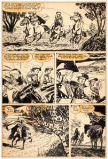 Alex Toth Four Color #822 "Walt Disney’s Paul Revere’s Ride" Unpublished Story Page 20 Original Art (Dell, 1957).... | Heritage