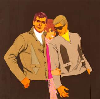 Bob Peak - Orlon Suede Doubleskins Catalog Illustration Painting Original Art (Puritan Clothing, c. 1960s).... | Heritage