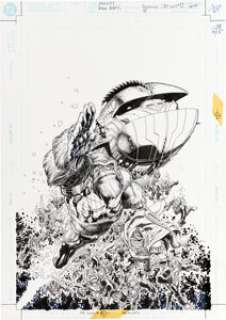 Arthur Adams Aquaman Annual #5 Cover Original Art (DC, 1999).... | Heritage