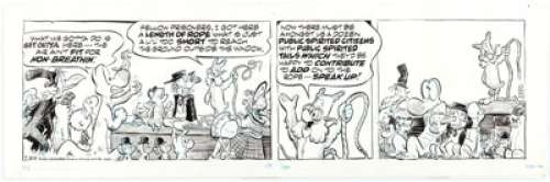 Walt Kelly Pogo Daily Comic Strip Original Art dated 7-29-70 (Publishers-Hall Syndicate, 1970).... | Heritage