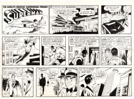 George Tuska World’s Greatest Superheroes presents Superman Original Art dated 11-22-79 (C.T.N.Y.N.S., 1979).... | Heritage