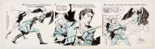 Al Williamson Secret Agent Corrigan Daily Comic Strip Original Art dated 4-24-73 (King Features Syndicate, 1973).... | Heritage