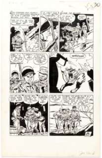 - Mike Sekowsky and Aldo Rubano (attributed) Joe Yank #13 Story Page 5 Original Art (Pines, 1953)....