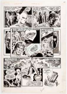  - Keith Giffen Deadly Hands of Kung Fu #24 Story Page 13 White Tiger and Jack of Hearts Original Art (Marvel, 1976)....