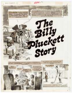 John Severin Cracked #169, Complete 6-page Story "The Billy Pluckett Story" Original Art (Major Magazines, 1980). ... | Heritage
