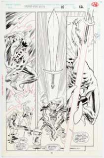 Rick Leonardi and Al Williamson Spider-Man 2099 #16 Story Page 12 Original Art (Marvel, 1994).... | Heritage