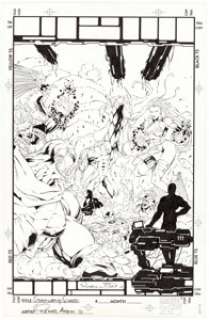  - Renato Arlem and Robert Jones Stormwatch #23.5 "Wizard Comic" Cover Original Art (Image, 1995)....