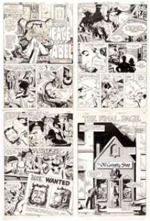 Eric Estrada The Unexpected #192 Complete 3-Page Story "The Face of Abel" and One Additional Splash Group of 4 Pag... (Total: 4 Original Art) | Heritage