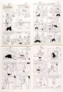 Bob White and Marty Epp Archie Giant Series Magazine #31 Archie’s Christmas Stocking Complete 8-Page S... (Total: 8 Original Art) | Heritage