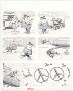 Al Jaffee MAD #141 Complete 1-Page "Hawks & Doves" Story, "Snow" Original Art (EC Comics, 1971).... | Heritage