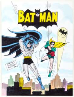 Sheldon Moldoff - Batman Giant Annual #1 Re-creation Speciality Illustration Original Art (1994).... | Heritage