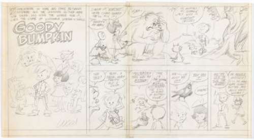 Wally Wood Goody Bumpkin Fairy-Tale Comic-Strip Pilot Preliminary Original Art Group of 6 (1960s).... (Total: 6 Original Art) | Heritage