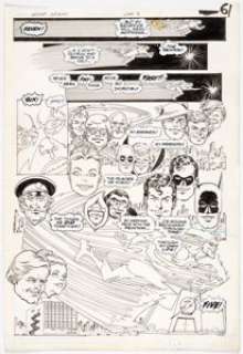 Carmine Infantino and Murphy Anderson Secret Origins Annual #2 Story Page 28 Original Art (DC, 1988).... | Heritage