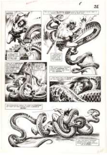 John Buscema and Alfredo Alcala The Savage Sword of Conan #15 Page 35 Original Art (Marvel Comics, 1976).... | Heritage