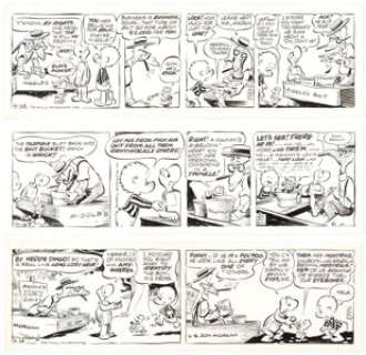 Walt Kelly Pogo Daily Comic Strip Original Art Group dated 9-25 through 9-27-67 (Hall Syndicate, 1967).... (Total: 3 Original Art) | Heritage