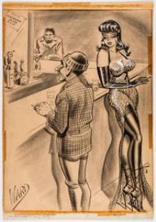 Bill Ward Snappy November 1960 Single Panel Gag Cartoon Illustration Original Art (Humorama, 1960). ... | Heritage