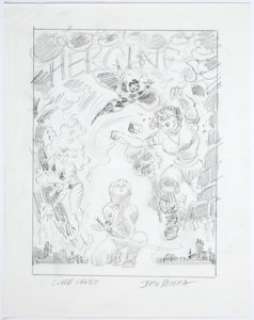 John Romita Sr. Marvel Graphic Novel #16 The Aladdin Effect She-Hulk, Storm, and Tigra Preliminary Ori...