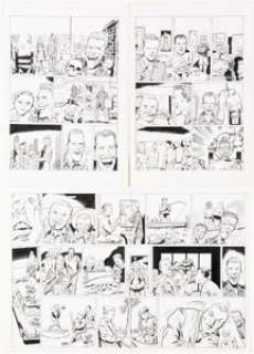 Dick Ayers and Dick Kulpa Cracked #348 Complete 4-Page Story "Tight-Azz" Original Art and Script Production Materi... (Total: 6 Items)