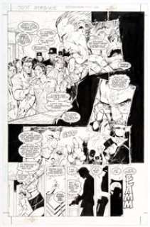 Jim Lee and Scott Williams Just Imagine Stan Lee’s Wonder Woman (nn) Story Page 9 Original Art (DC, 2001). A - | Heritage