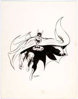 Neal Adams - Batman Specialty Illustration Original Art.  Neal Adams’ Batman art is remembered fondly by his fans, - | Heritage