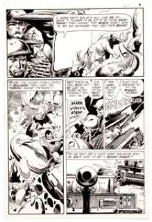 Joe Kubert Our Army at War #220 Story Page 4 Sgt. Rock Original Art (DC, 1970). Sgt. Rock and Easy Company use - | Heritage