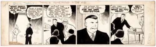 Chester Gould Dick Tracy Daily Comic Strip Original Art dated 9-15-36 (Chicago Tribune, 1936). "There are - | Heritage