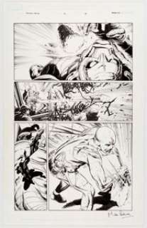 Mike Perkins and Andrew Hennessy Union Jack #4 Story Page 10 Original Art (Marvel, 2007). Union Jack battles the -