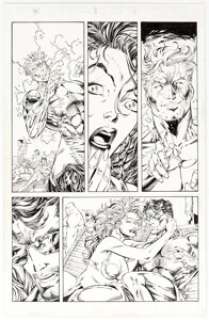Jim Lee and Richard Bennett WildC.A.T.s: Covert Action Team #8 Story Page 15 Original Art (Image, 1994). While - | Heritage