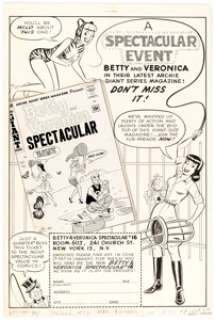 Harry Lucey Archie’s Pal Jughead #82 "A Spectacular Event" House Ad Illustration Original Art (Archie, - | Heritage