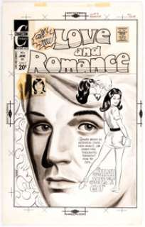 Sal Gentile Love and Romance #6 Cover Original Art (Charlton, 1972). Charlton had their finger on the throbbing - | Heritage