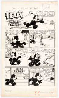 Otto Messmer and Joe Oriolo (attributed) Felix the Cat #60 Complete 8-Page Story "Watered Property" - | Heritage