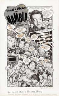 Drew Friedman | Howard Stern’s Private Parts Complete 1-Page Story "Fred & Ricky Join NAMBLA" Original Art (Simon & Shuster, 1993). | Heritage